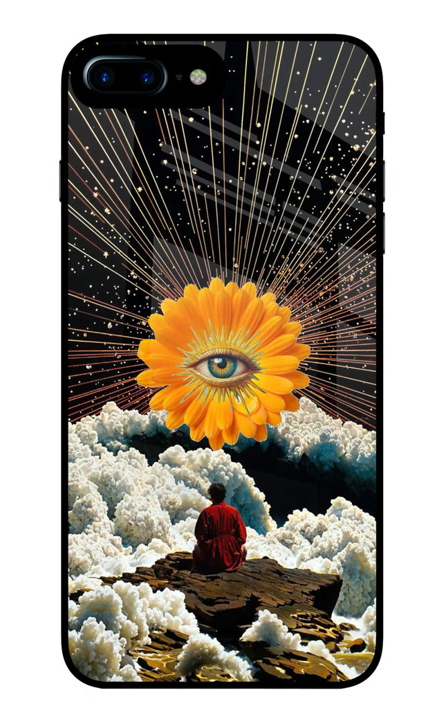 Cosmic Flower iPhone 8 Plus Glass Case