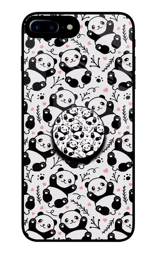 Cute Panda iPhone 8 Plus Glass Case