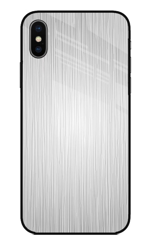Wooden Grey Texture iPhone X Glass Case