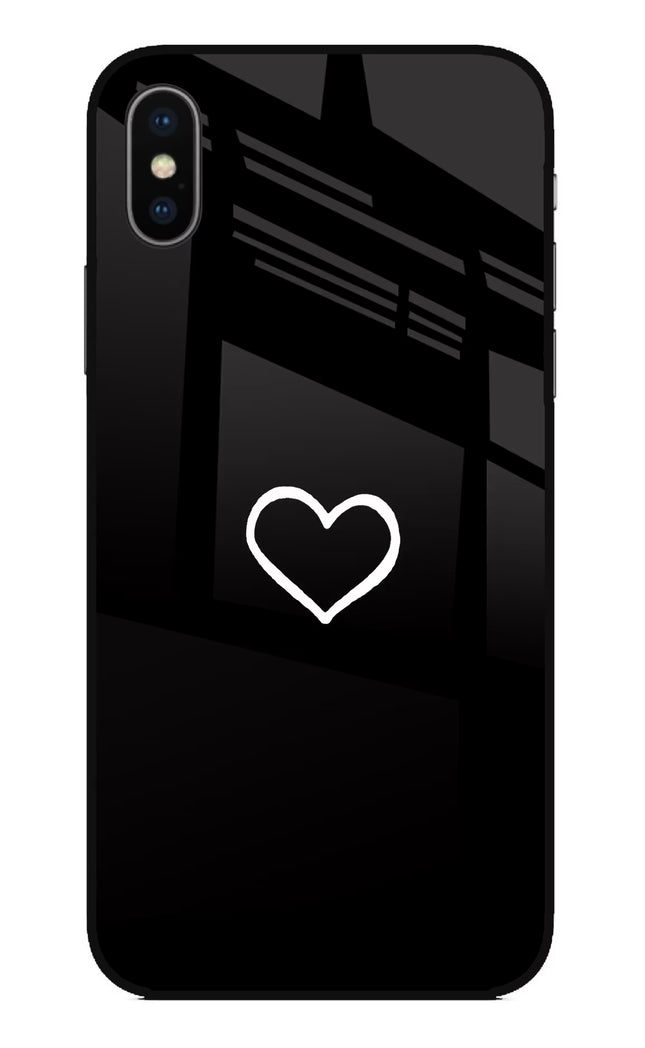 Heart iPhone X Glass Case