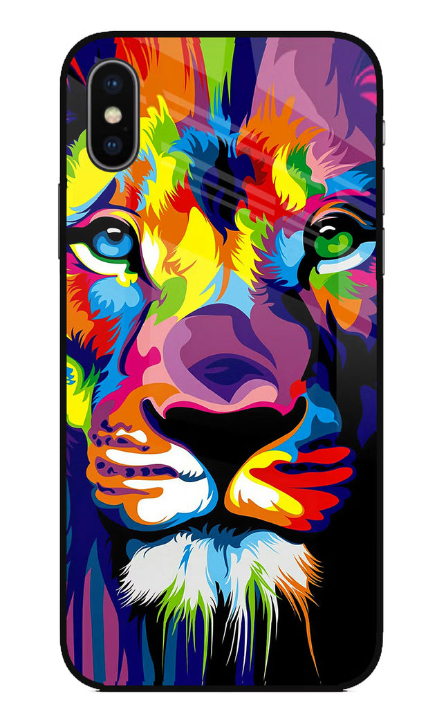 Lion iPhone X Glass Case