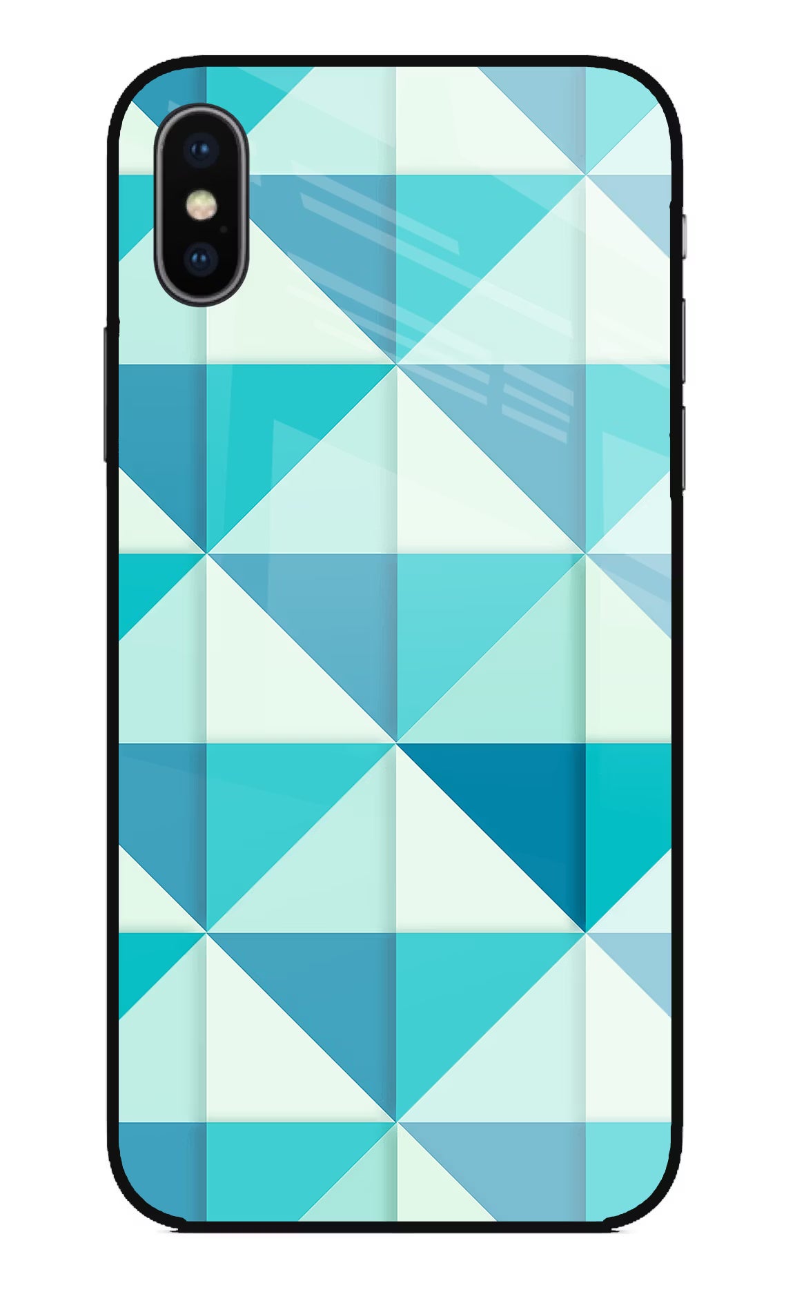 Abstract iPhone X Glass Case Back Cover by Casekaro