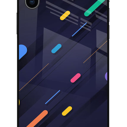 Abstract Design iPhone X Glass Case