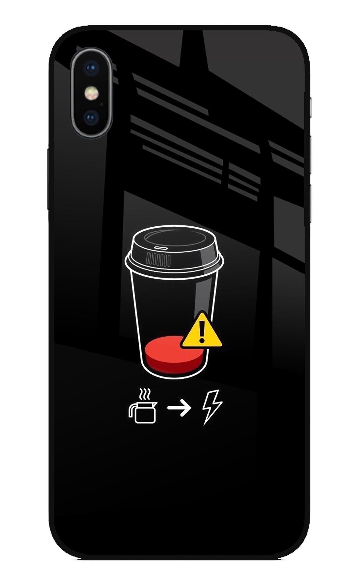 Coffee iPhone X Glass Case