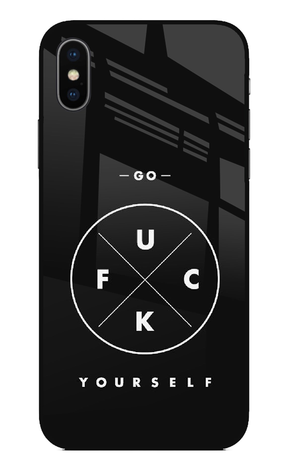 Go Fuck Yourself iPhone X Glass Case