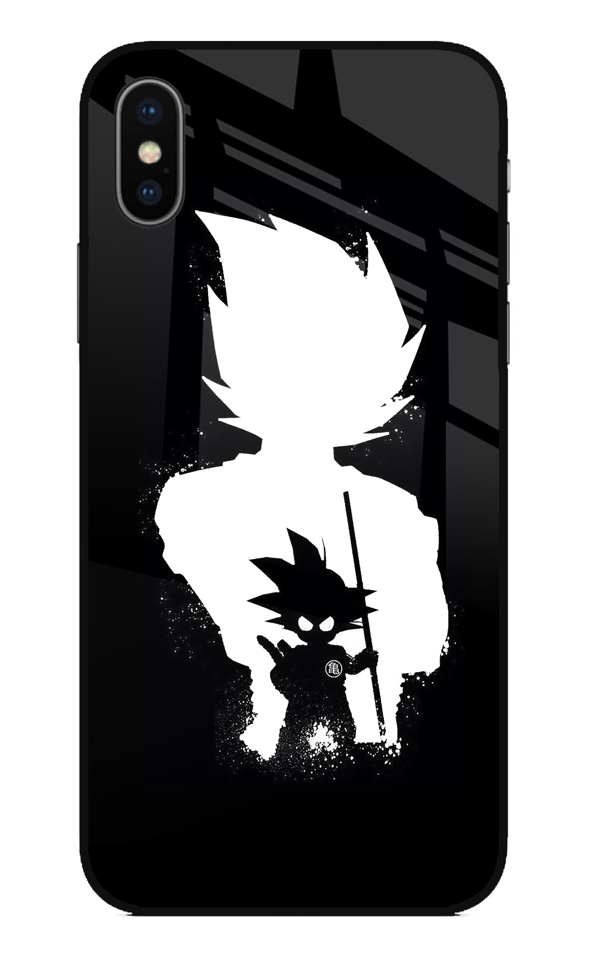 Goku Shadow iPhone X Glass Case