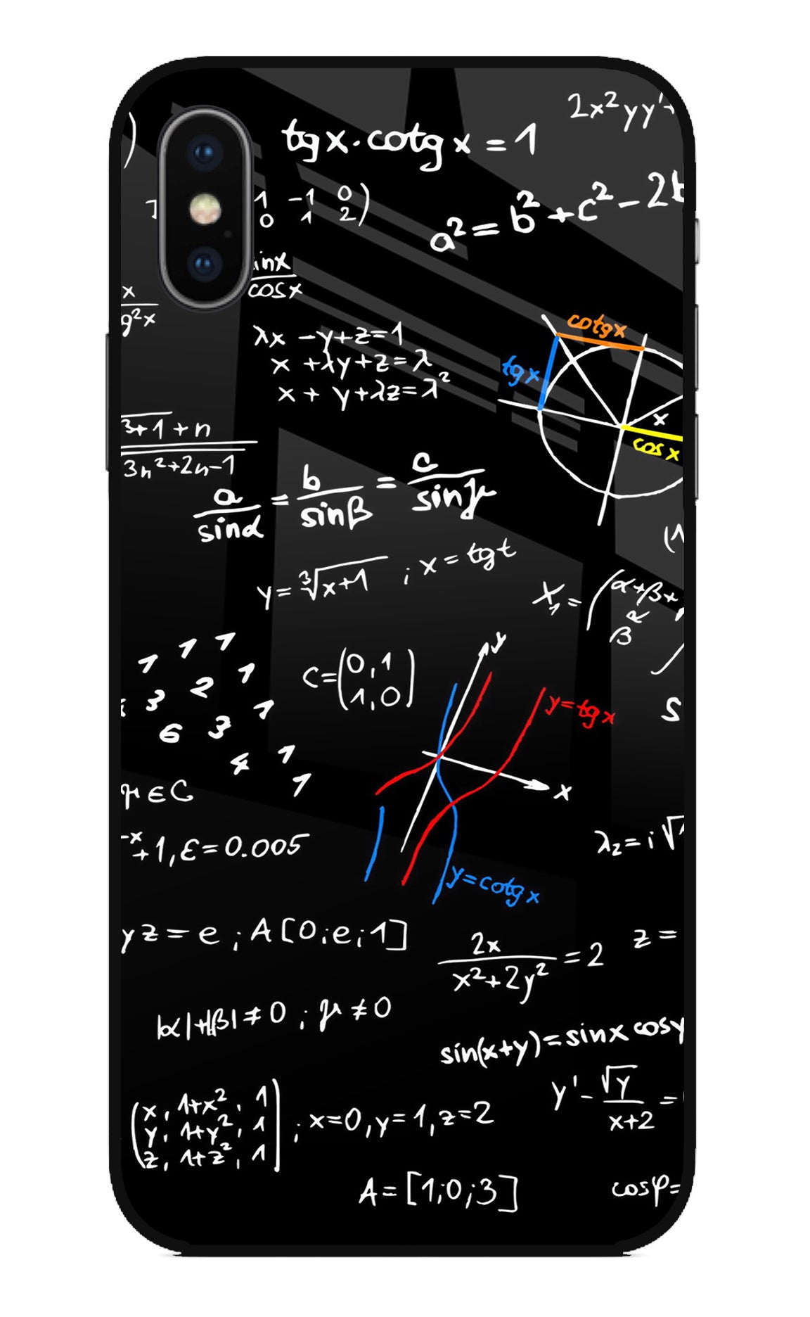 Mathematics Formula iPhone X Glass Case