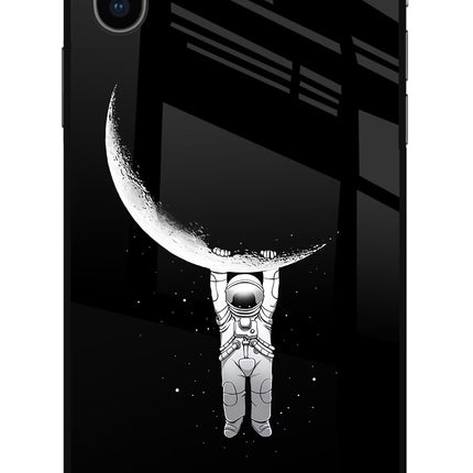 Moon Space iPhone X Glass Case