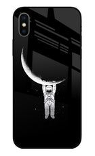 Moon Space iPhone X Glass Case