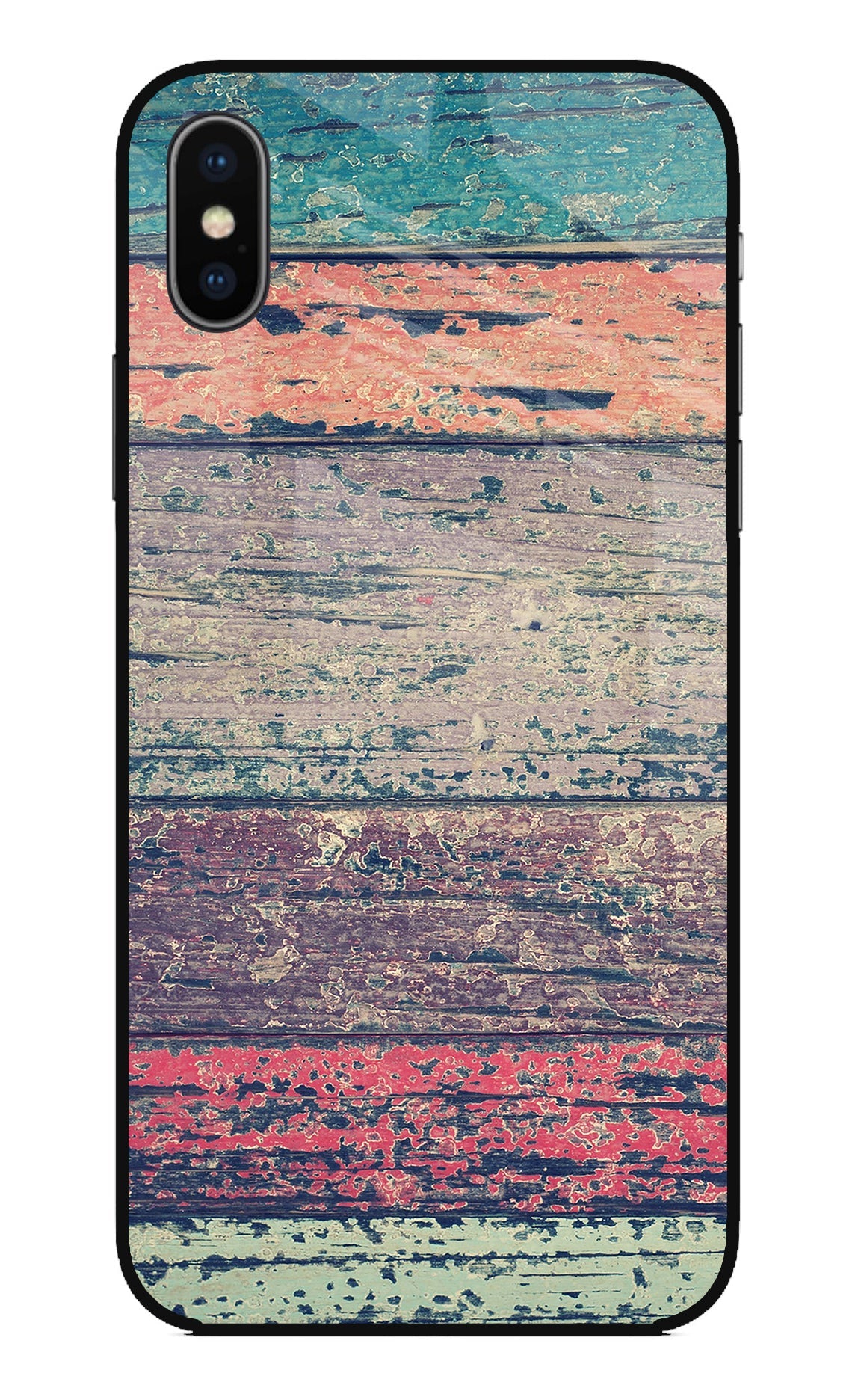 Colourful Wall iPhone X Glass Case