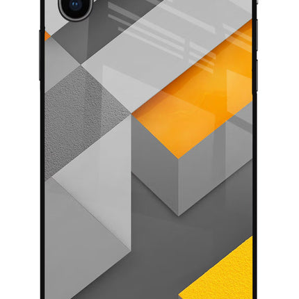 Abstract iPhone X Glass Case