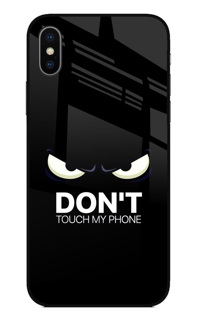 Don'T Touch My Phone iPhone X Glass Case