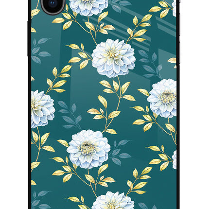 Flowers iPhone X Glass Case