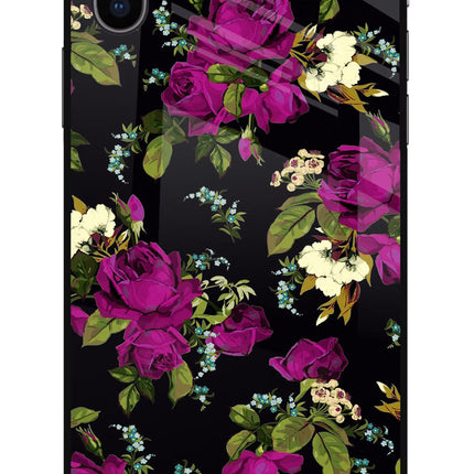 Flowers iPhone X Glass Case