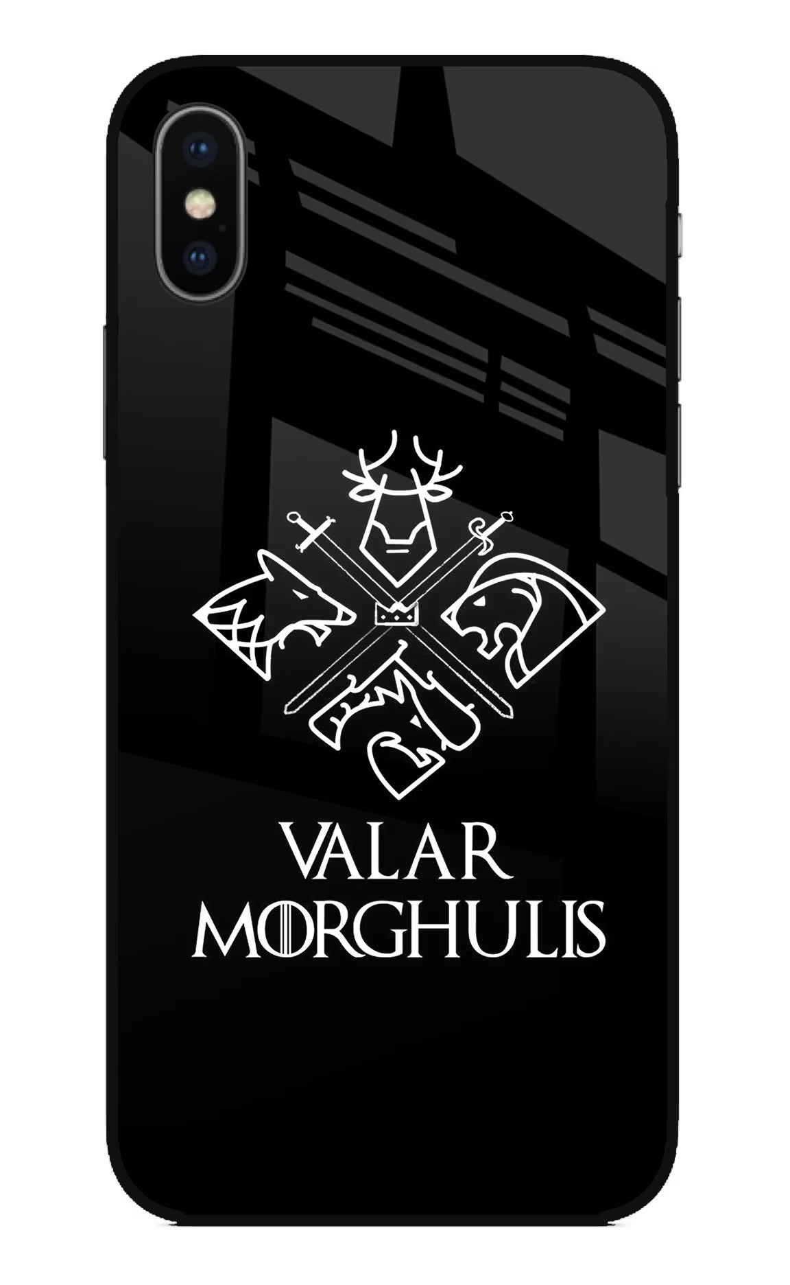 Valar Morghulis | Game Of Thrones iPhone X Glass Case Back Cover by Casekaro