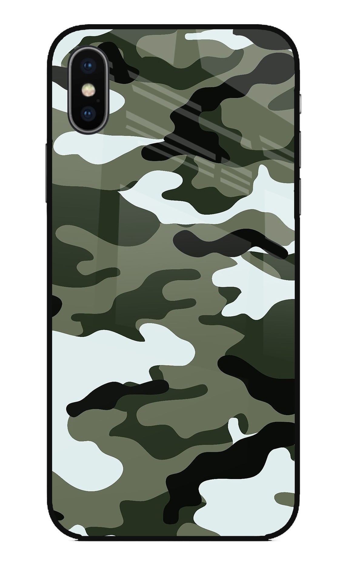 Camouflage iPhone X Back Cover