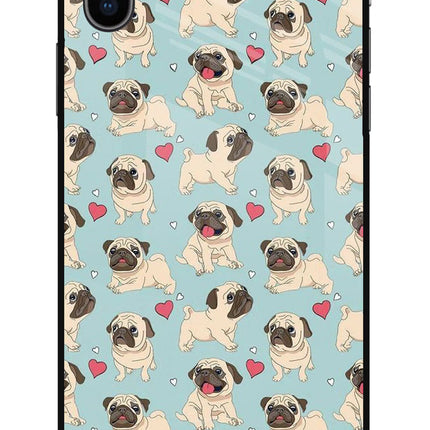 Pug Dog iPhone X Glass Case