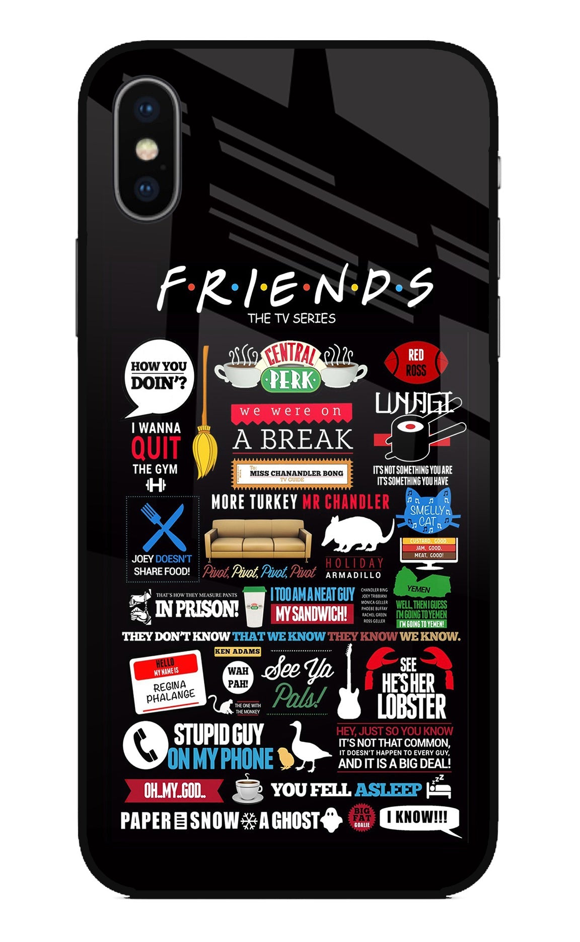 FRIENDS iPhone X Glass Case