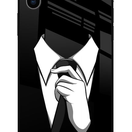 Black Tie iPhone X Glass Case
