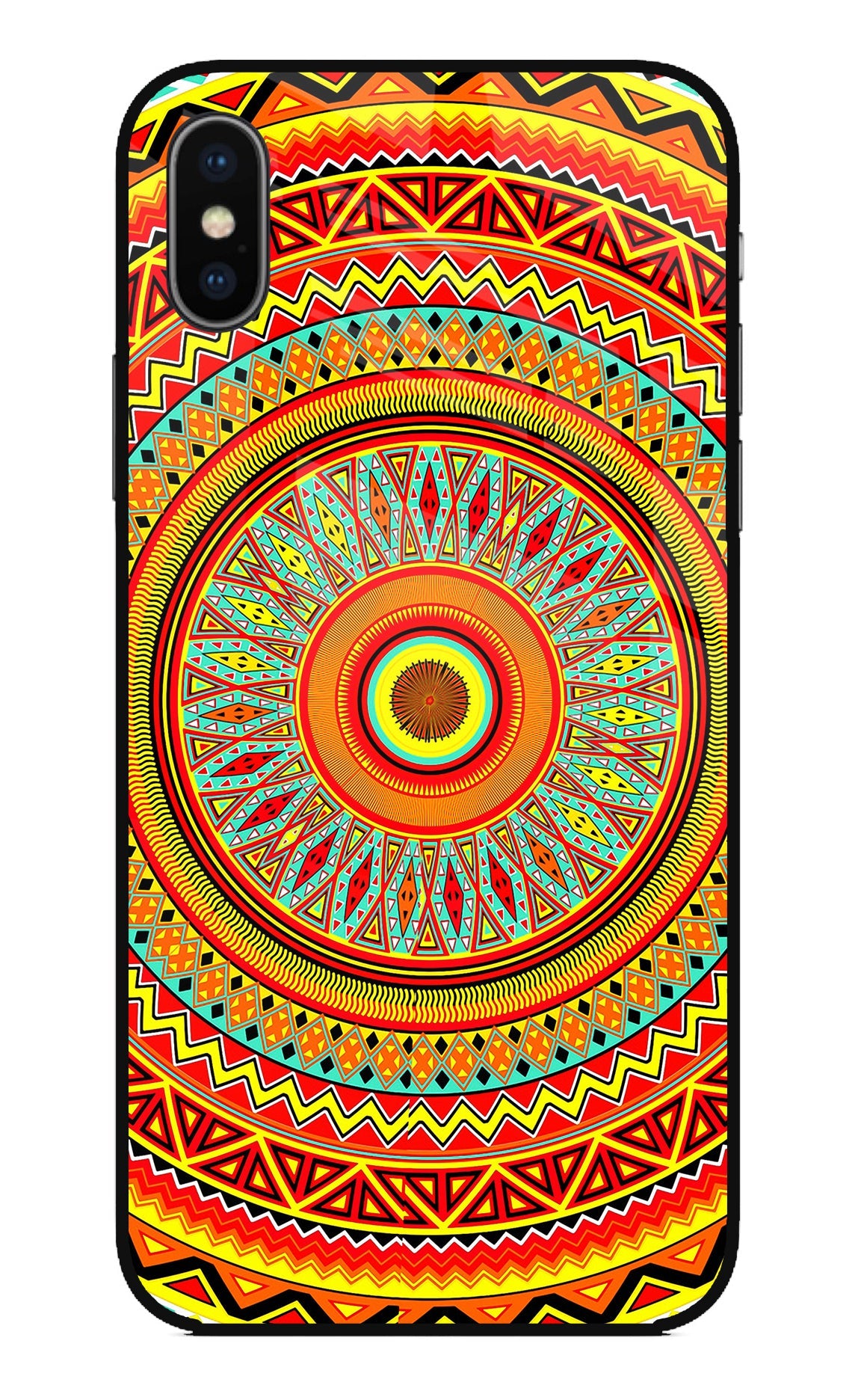 Mandala Pattern iPhone X Back Cover