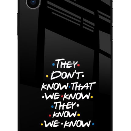 FRIENDS Dialogue iPhone X Glass Case