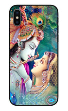Lord Radha Krishna iPhone X Glass Case