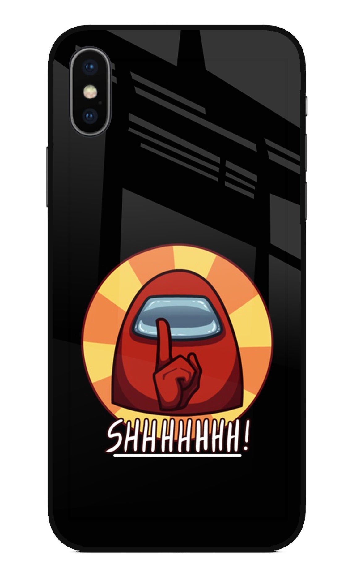 Among Us Shhh! iPhone X Glass Case