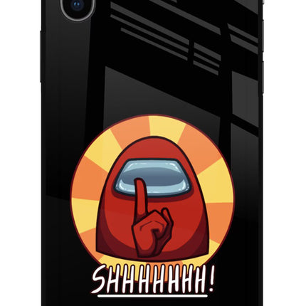 Among Us Shhh! iPhone X Glass Case