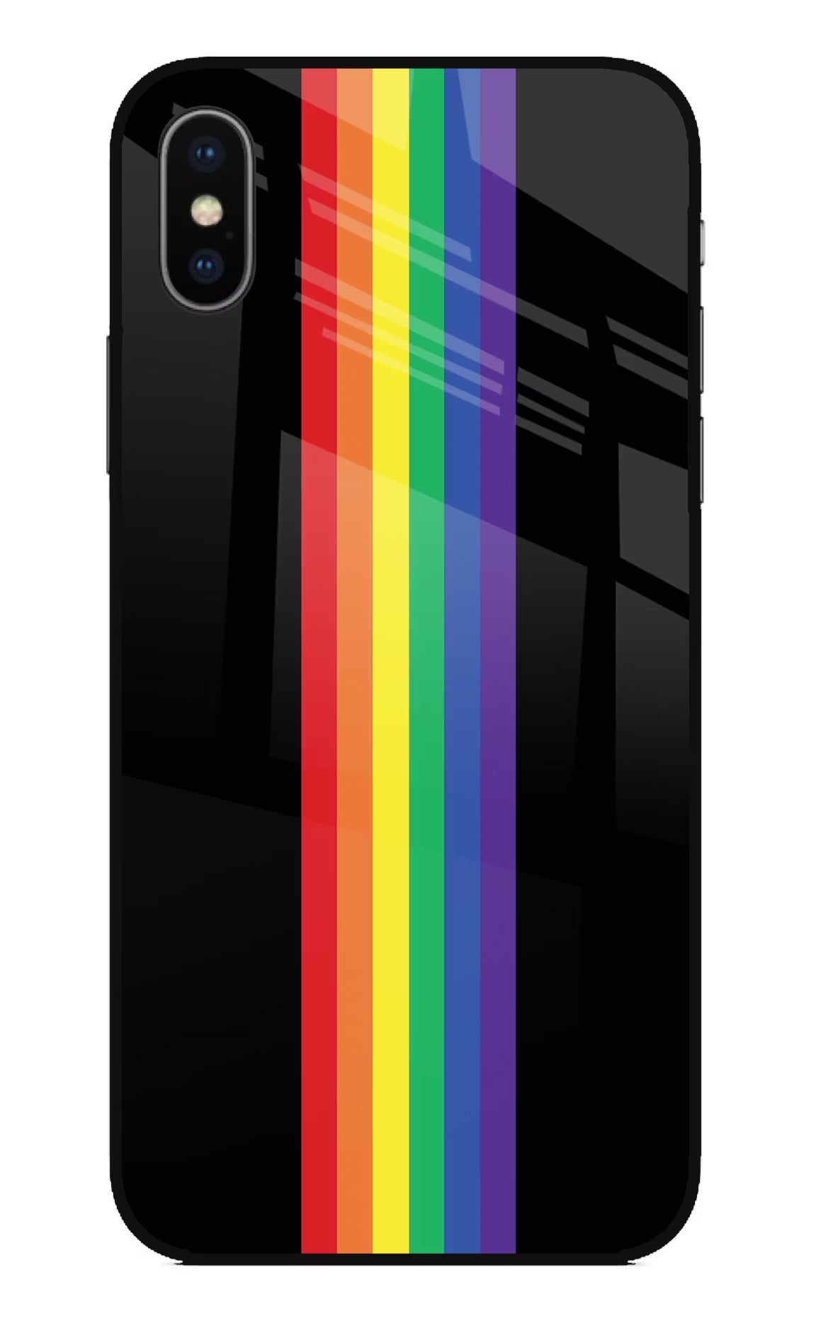 Pride iPhone X Glass Case Back Cover by Casekaro