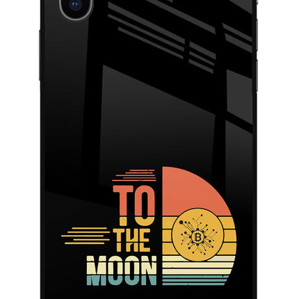 To the Moon iPhone X Glass Case