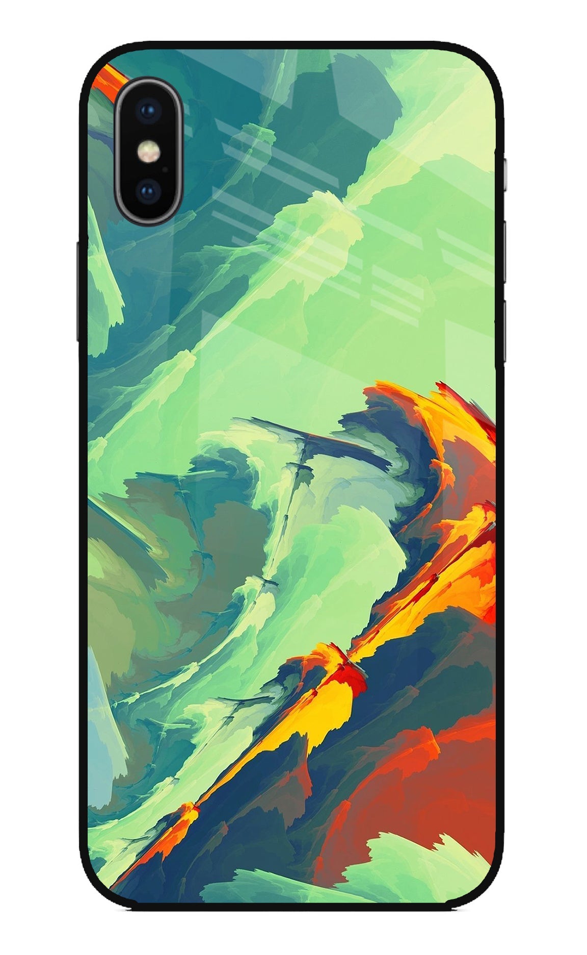 Paint Art iPhone X Glass Case