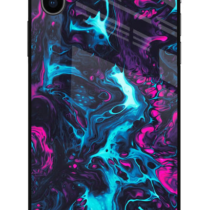 Abstract iPhone X Glass Case