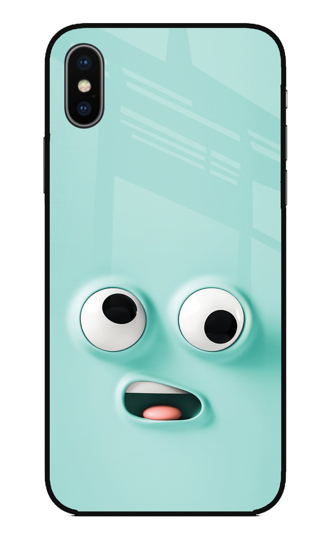 Funny Cartoon iPhone X Glass Case