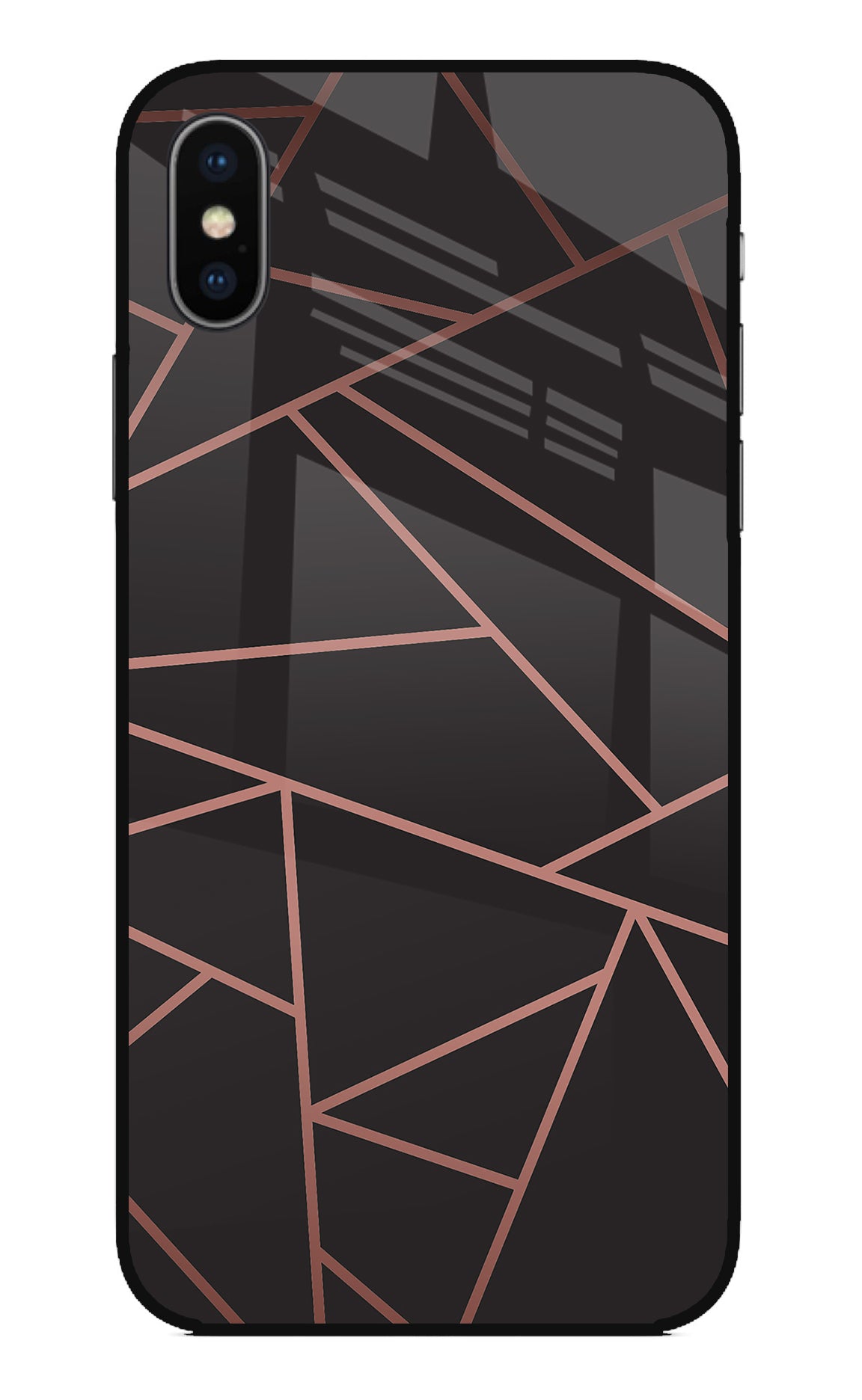 Geometric Pattern iPhone X Glass Case