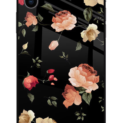 Flowers iPhone X Glass Case