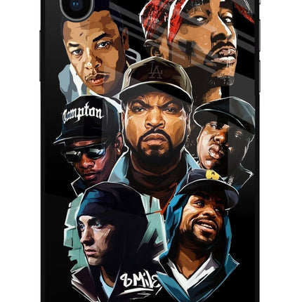 Rappers iPhone X Glass Case