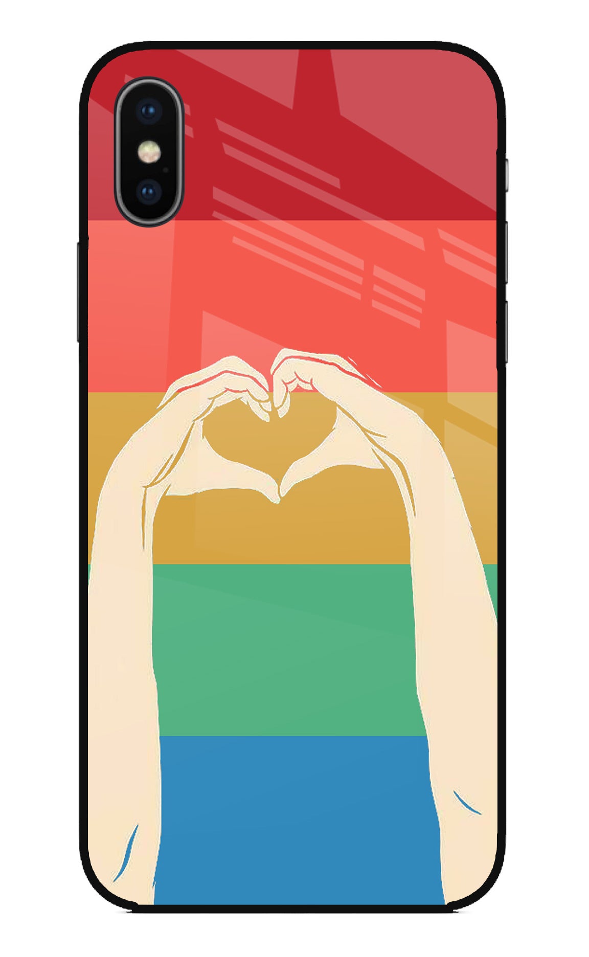 Vintage Love iPhone X Glass Case