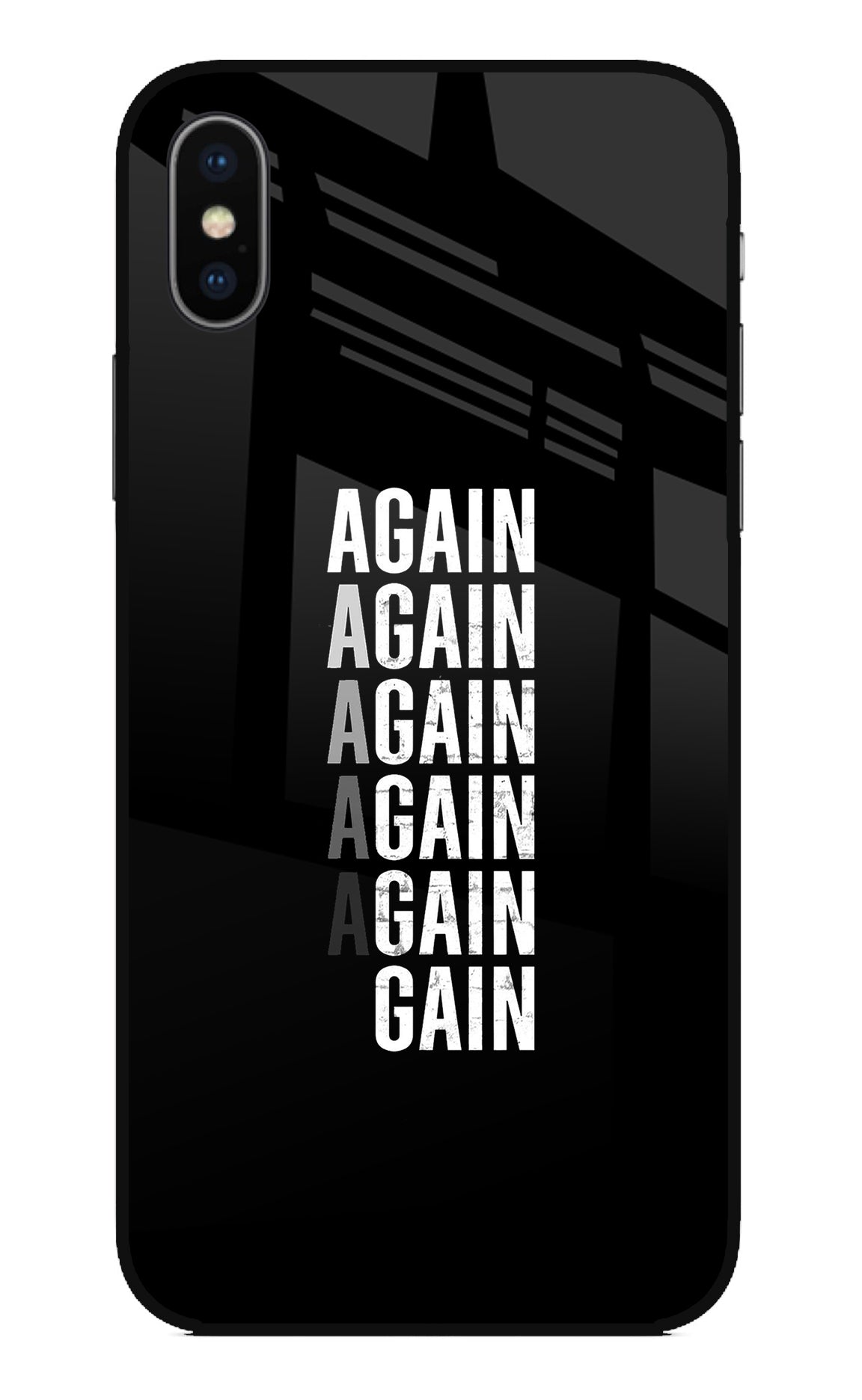 Again Again Gain iPhone X Back Cover