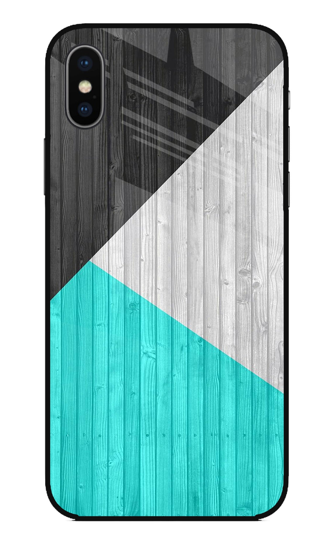 Wooden Abstract iPhone X Glass Case