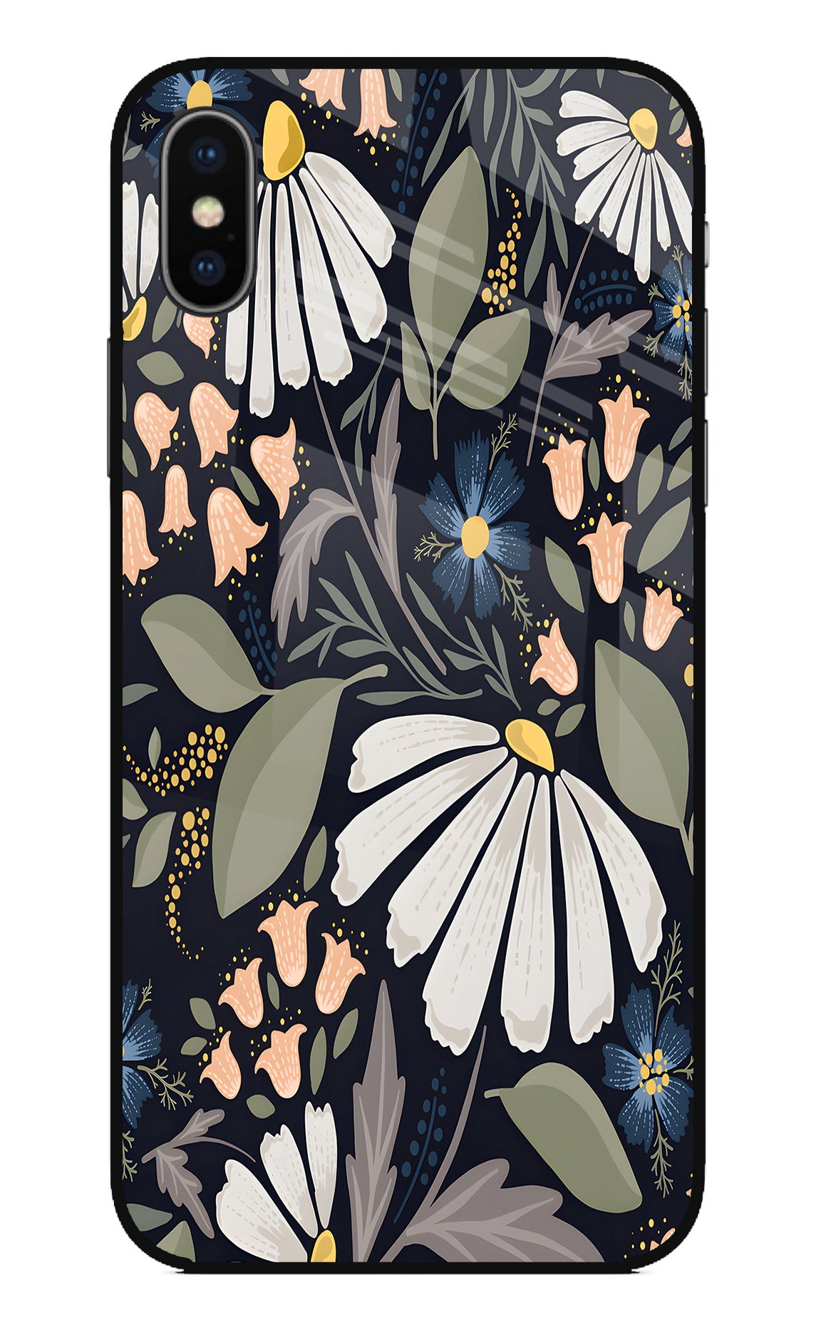 Flowers Art iPhone X Back Cover