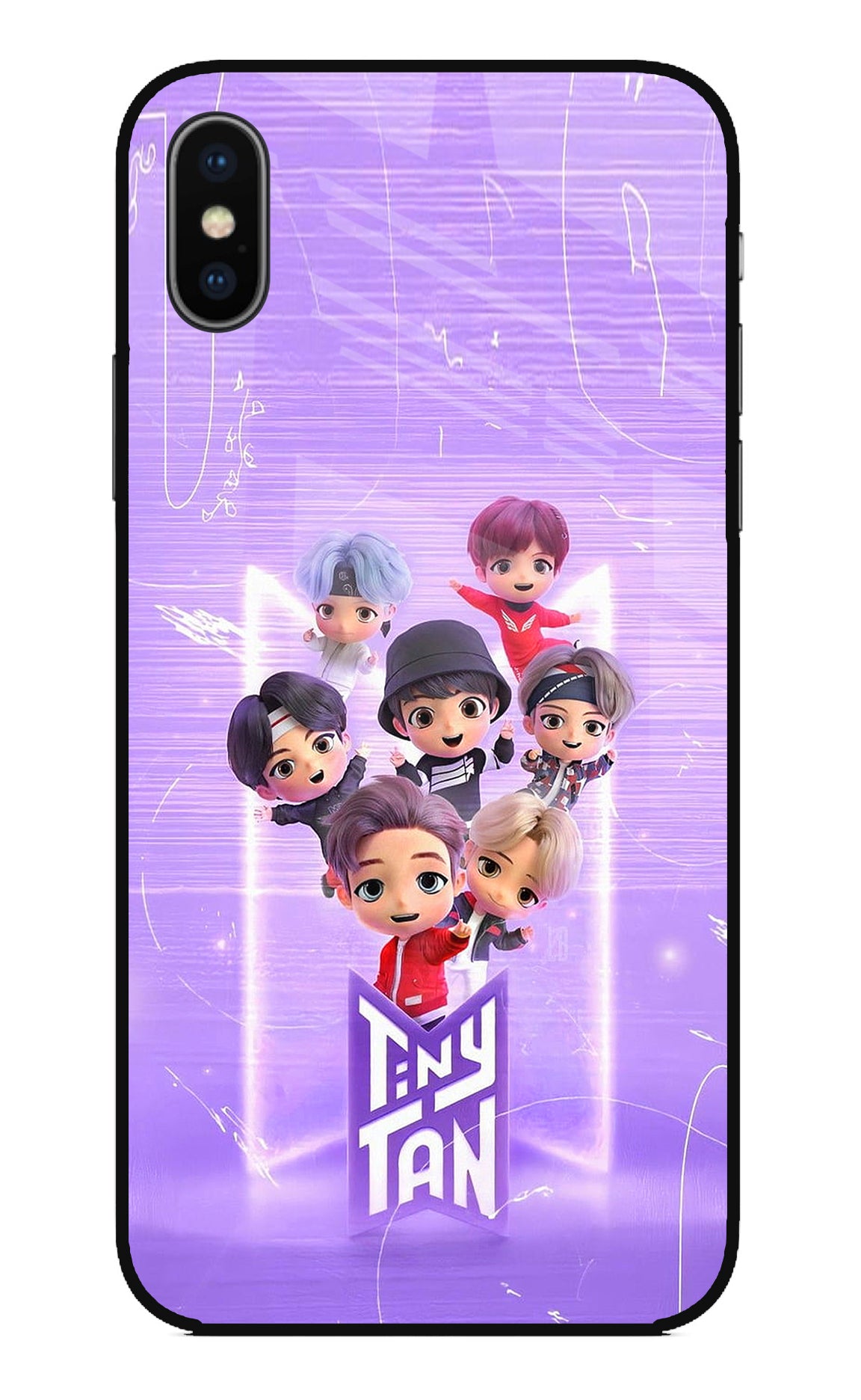 BTS Tiny Tan iPhone X Glass Case