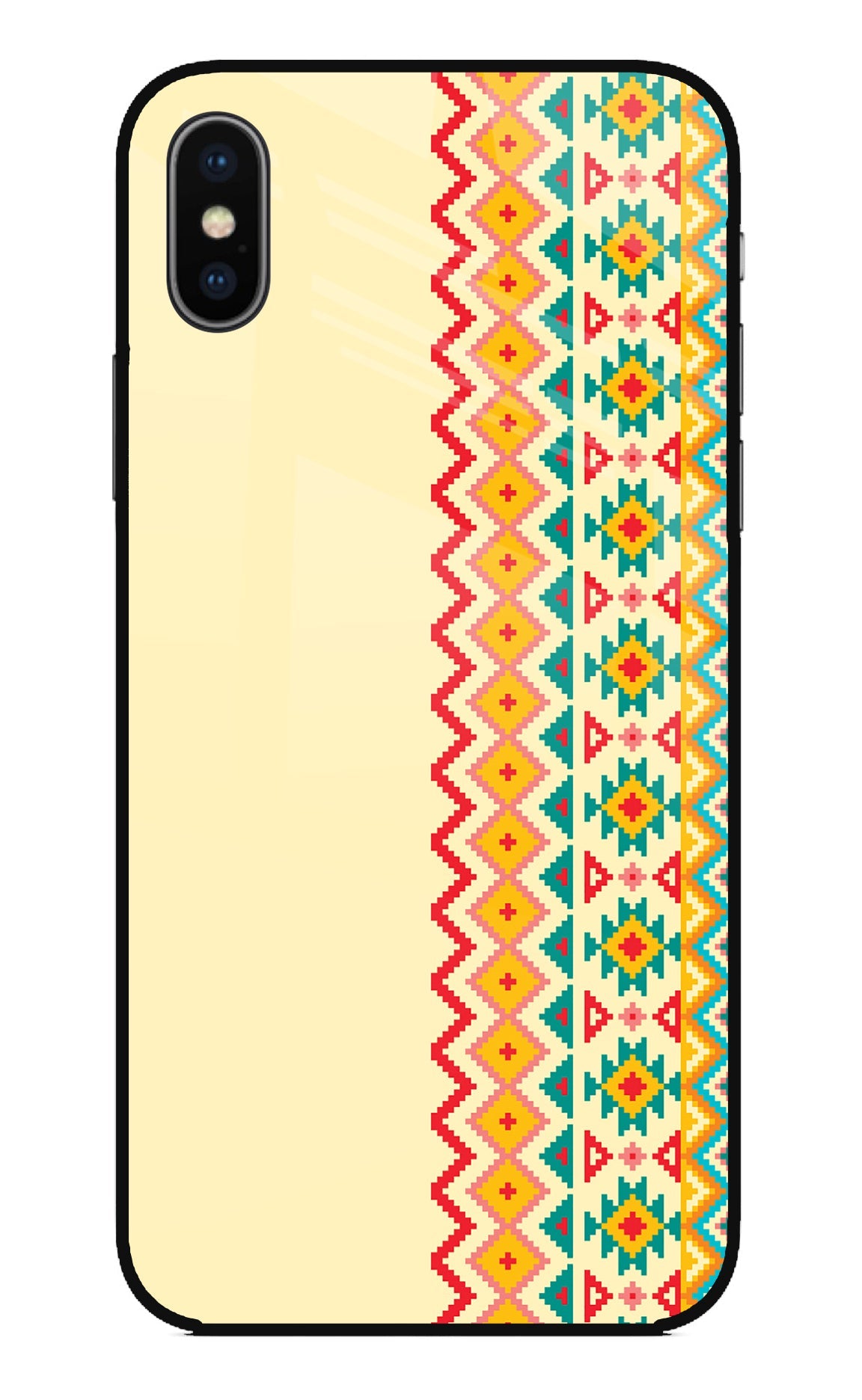 Ethnic Seamless iPhone X Glass Case