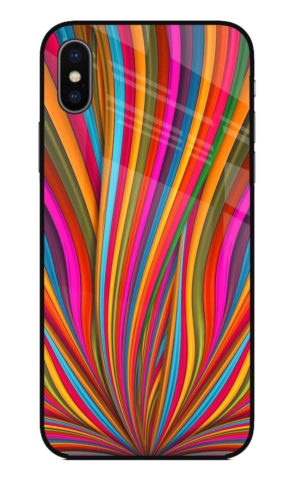 Trippy Wavy iPhone X Back Cover