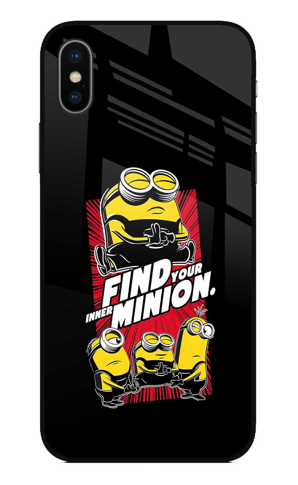 Find your inner Minion iPhone X Glass Case