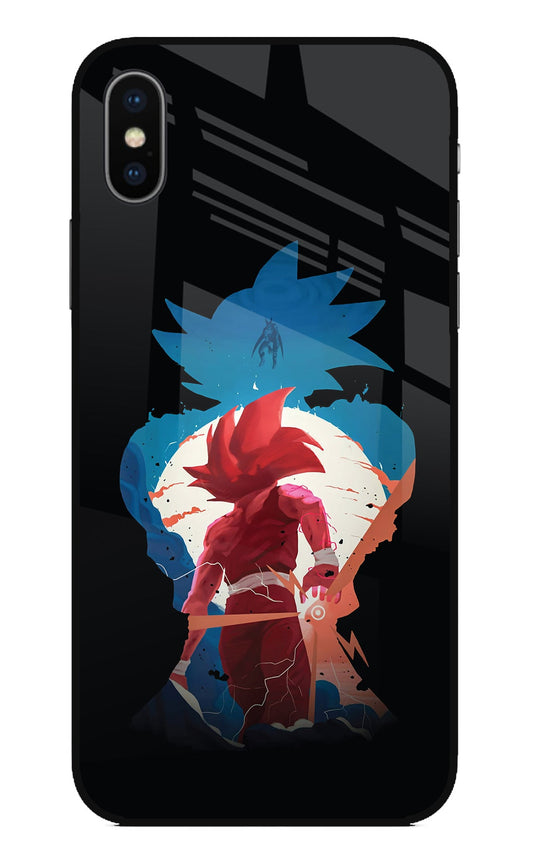 Goku iPhone X Glass Case