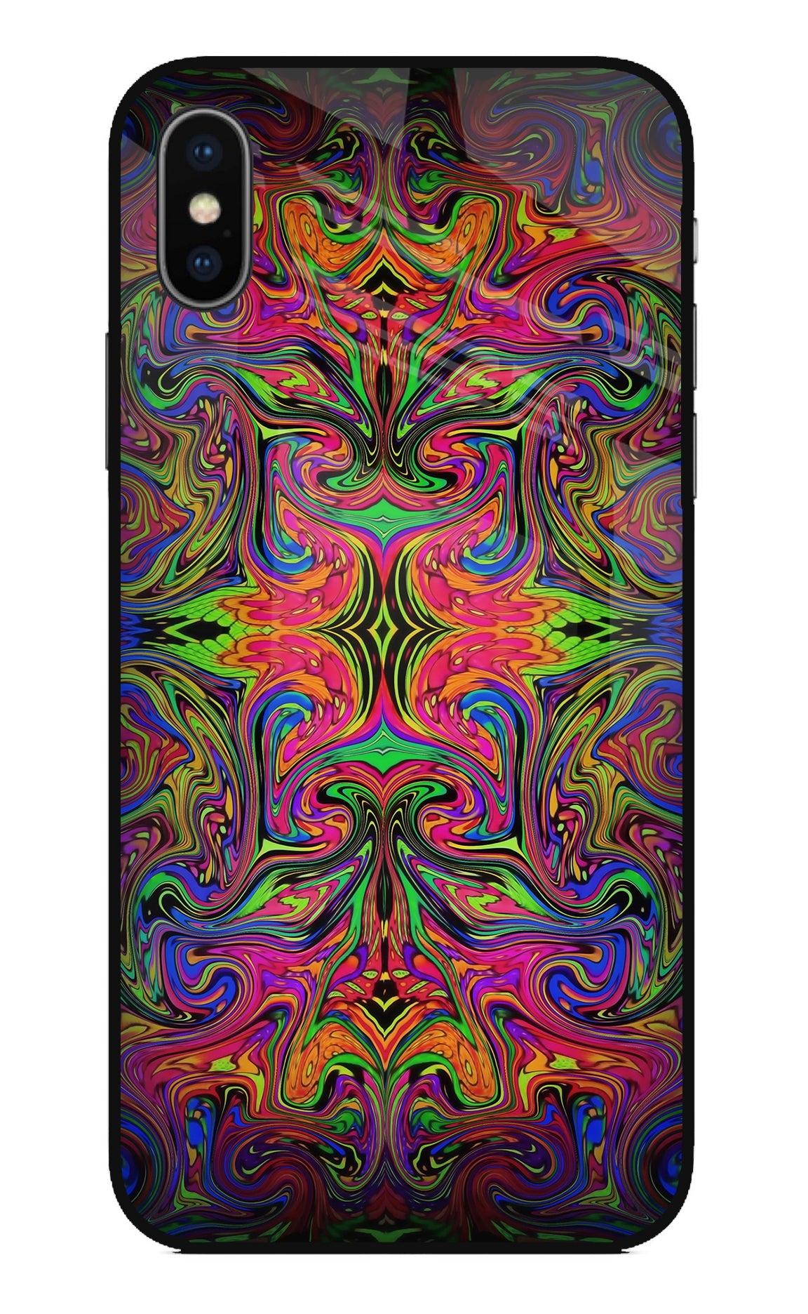 Psychedelic Art iPhone X Glass Case