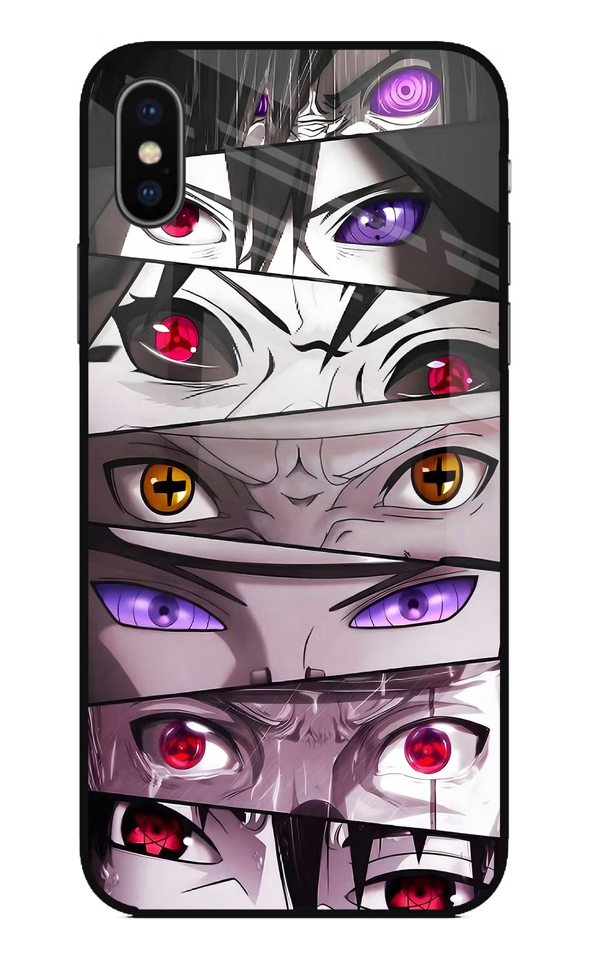 Naruto Anime iPhone X Glass Case Back Cover by Casekaro