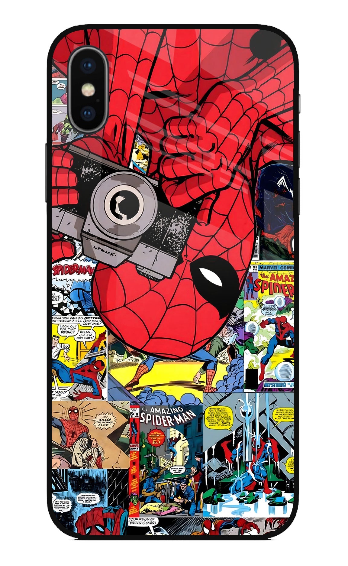 Spider Man iPhone X Glass Case