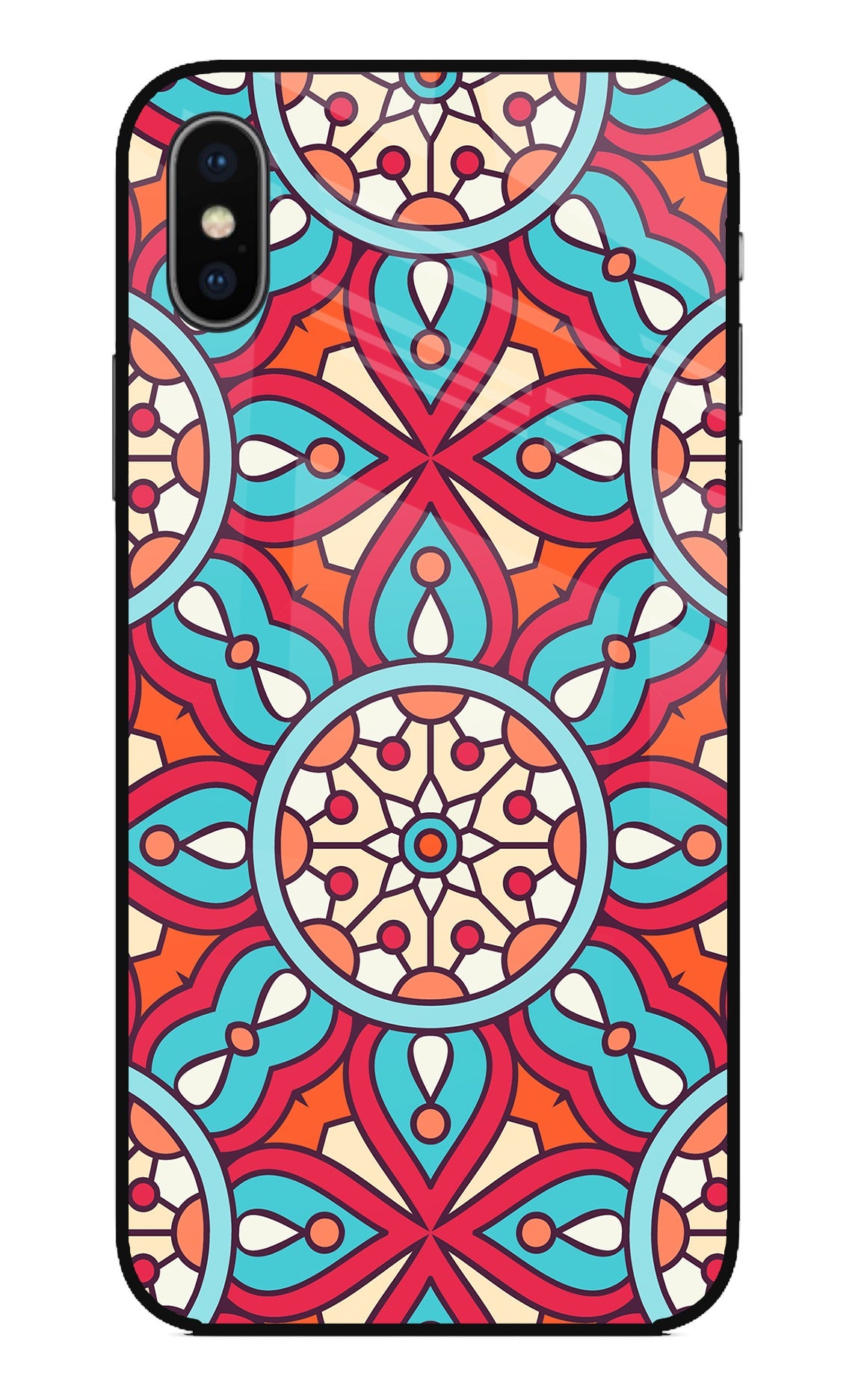 Mandala Geometric iPhone X Back Cover