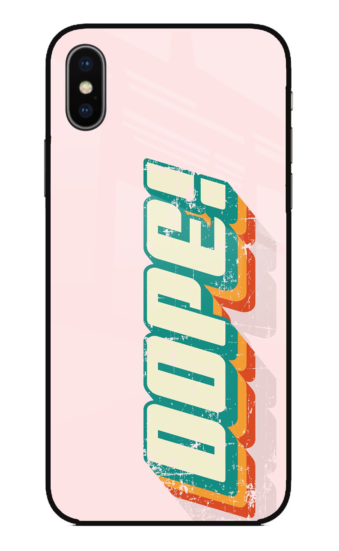 Dope iPhone X Glass Case Back Cover by Casekaro